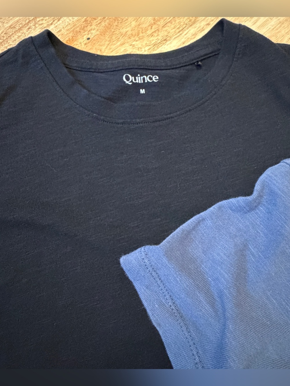 Quince Women’s Short-Sleeve Tees in Blue and Black - Picture 2 of 7
